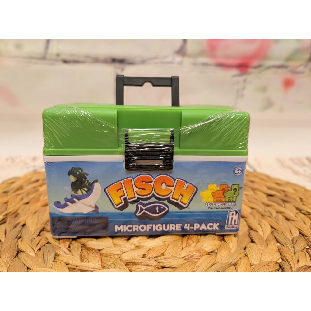 Microfigure  4-pack‎ Micro Green Tacklebox NWT 1 DLC Included